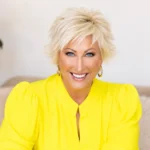 Kim Gravel showcasing Belle by Kim Gravel collection on QVC while discussing her growing net worth and business success
