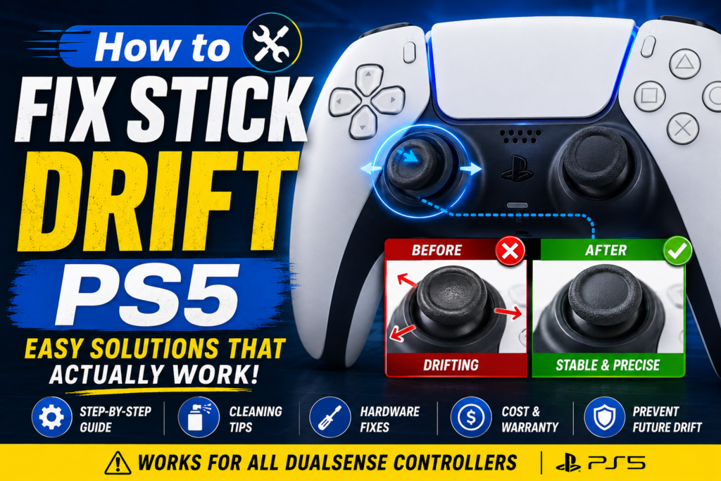 How to Fix Stick Drift PS5 – Complete DualSense Controller Repair Guide 2026