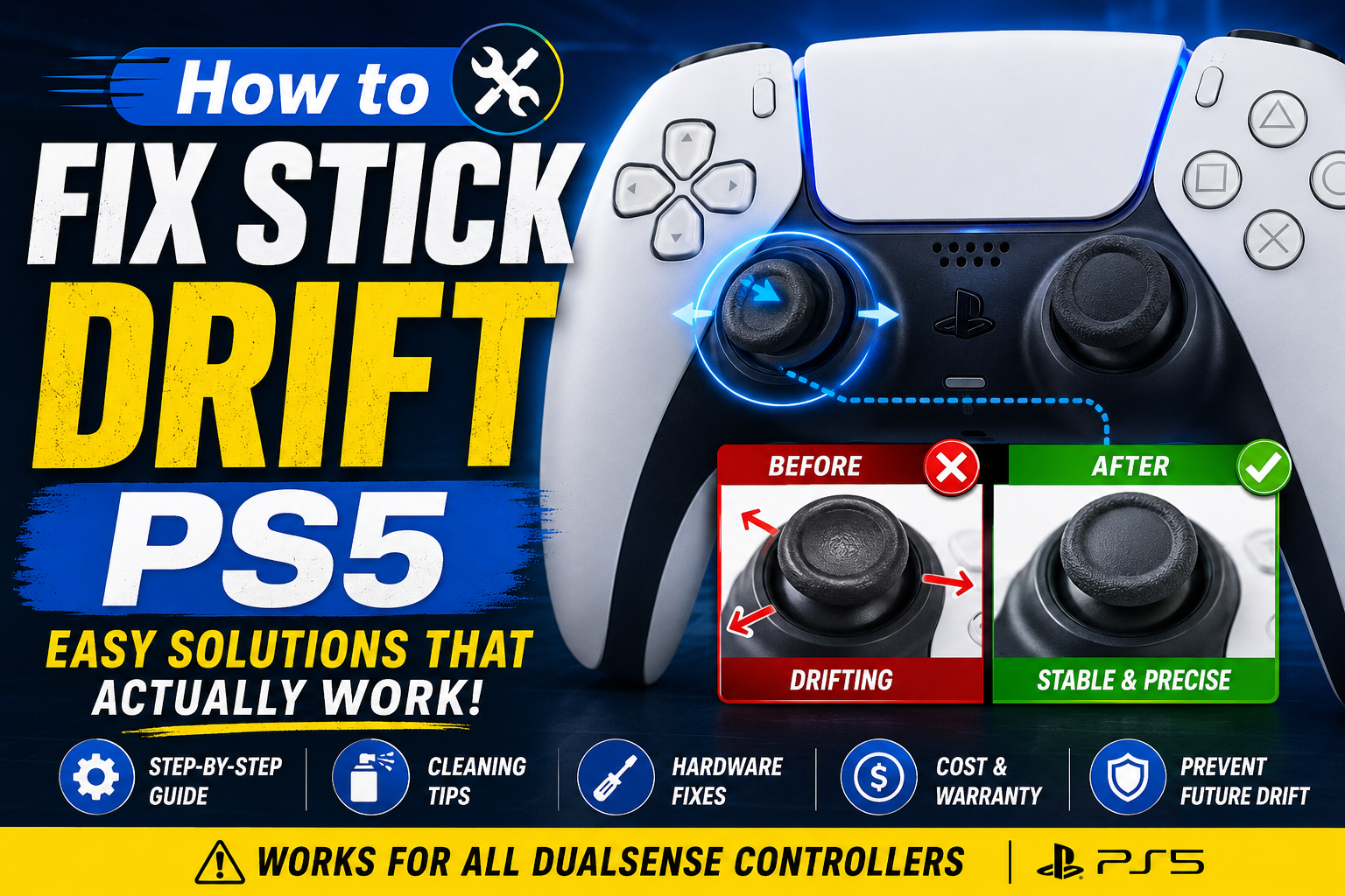How to Fix Stick Drift PS5 – Complete DualSense Controller Repair Guide 2026
