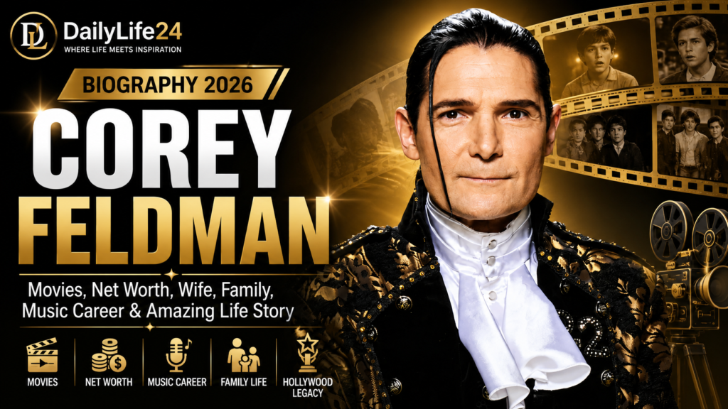 Corey Feldman biography featuring his movies, net worth, family, career, and Hollywood legacy.