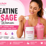 Creatine dosage for women guide showing the recommended daily amount of creatine monohydrate for female fitness and performance