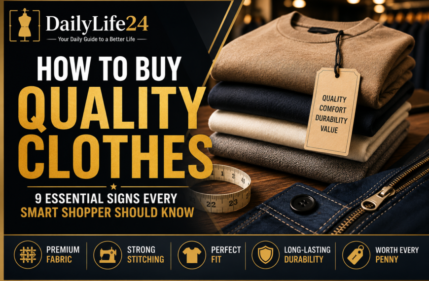 How to buy quality clothes by checking fabric, stitching, and garment construction