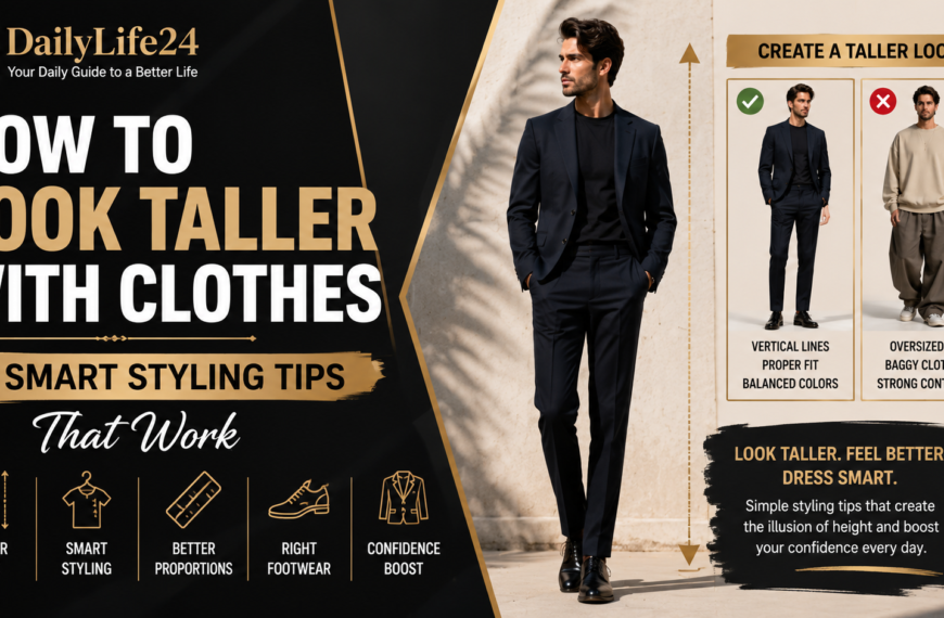 How to look taller with clothes using smart outfit styling and balanced proportions