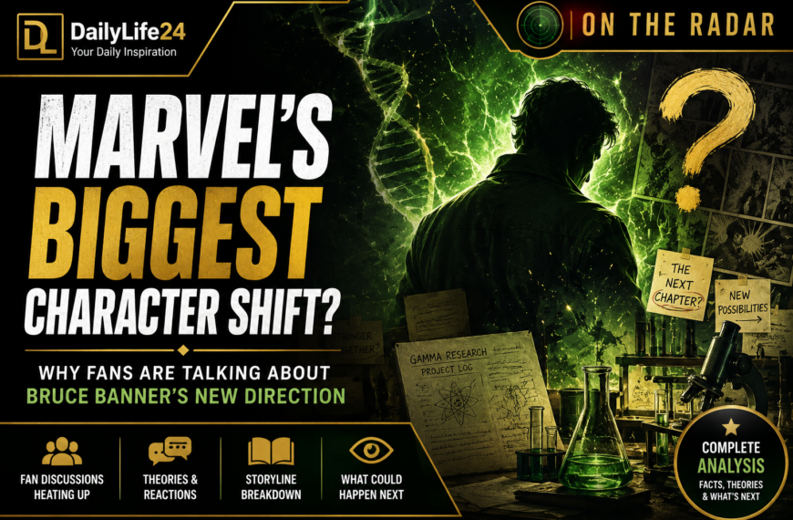 Bruce Banner new Marvel direction featured image with DailyLife24 On The Radar branding
